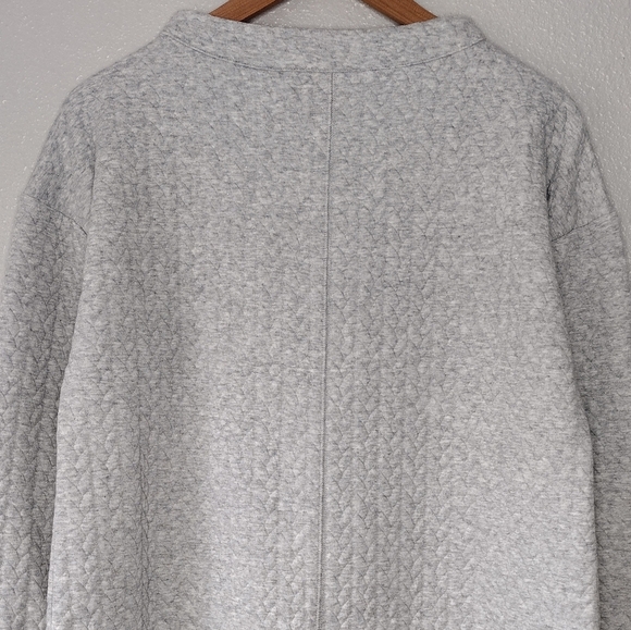 NWT Talbots Petite Metallic Pullover Long Sleeve Boat Neck Quilted Sweater Sz Mp - Picture 5 of 15